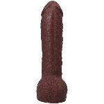 Фалоімітатор Doc Johnson The Realistic Cock ULTRASKYN - 12 Inch Hung with Balls Chocolate - мініатюра 4