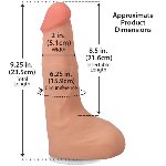 Фалоімітатор, що кінчає Doc Johnson The Realistic Cock ULTRASKYN - Squirting 9,5 Inch Vanilla - мініатюра 5