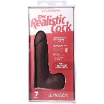 Фалоімітатор Doc Johnson The Realistic Cock ULTRASKYN - 7 Inch with Balls Chocolate - мініатюра 9