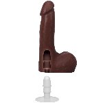 Фалоімітатор Doc Johnson The Realistic Cock ULTRASKYN - 7 Inch with Balls Chocolate - мініатюра 6