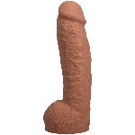 Фалоімітатор Doc Johnson The Realistic Cock ULTRASKYN - 12 Inch Hung with Balls Caramel - мініатюра 2