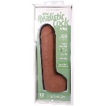 Фалоімітатор Doc Johnson The Realistic Cock ULTRASKYN - 12 Inch Hung with Balls Caramel - мініатюра 10