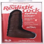 Фалоімітатор, що кінчає Doc Johnson The Realistic Cock ULTRASKYN - Squirting 9,5 Inch Chocolate - мініатюра 8
