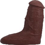 Фалоімітатор, що кінчає Doc Johnson The Realistic Cock ULTRASKYN - Squirting 9,5 Inch Chocolate - мініатюра 2