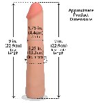 Фалоімітатор Doc Johnson The Realistic Cock ULTRASKYN - 9 Inch Vanilla - мініатюра 5