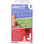 Фалоімітатор Doc Johnson The Realistic Cock ULTRASKYN - 5 Inch with Balls Caramel - мініатюра 11