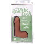 Фалоімітатор Doc Johnson The Realistic Cock ULTRASKYN - 5 Inch with Balls Caramel - мініатюра 9