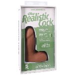 Фалоімітатор Doc Johnson The Realistic Cock ULTRASKYN - 5 Inch with Balls Caramel - мініатюра 8