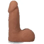 Фалоімітатор Doc Johnson The Realistic Cock ULTRASKYN - 5 Inch with Balls Caramel - мініатюра 1