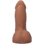 Фалоімітатор Doc Johnson The Realistic Cock ULTRASKYN - 5 Inch with Balls Caramel - мініатюра 4