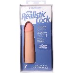 Фалоімітатор Doc Johnson The Realistic Cock ULTRASKYN - 7 Inch Vanilla - мініатюра 10