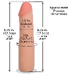 Фалоімітатор Doc Johnson The Realistic Cock ULTRASKYN - 7 Inch Vanilla - мініатюра 5