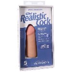 Фалоімітатор Doc Johnson The Realistic Cock ULTRASKYN - 5 Inch Vanilla - мініатюра 8