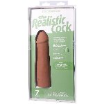 Фалоімітатор Doc Johnson The Realistic Cock ULTRASKYN - 7 Inch Caramel - мініатюра 9