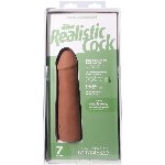 Фалоімітатор Doc Johnson The Realistic Cock ULTRASKYN - 7 Inch Caramel - мініатюра 10