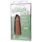 Фалоімітатор Doc Johnson The Realistic Cock ULTRASKYN - 5 Inch Caramel - мініатюра 10