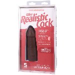 Фалоімітатор Doc Johnson The Realistic Cock ULTRASKYN - 5 Inch Chocolate - мініатюра 10