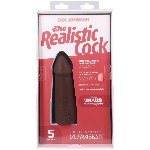 Фалоімітатор Doc Johnson The Realistic Cock ULTRASKYN - 5 Inch Chocolate - мініатюра 9
