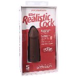 Фалоімітатор Doc Johnson The Realistic Cock ULTRASKYN - 5 Inch Chocolate - мініатюра 8