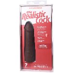 Фалоімітатор Doc Johnson The Realistic Cock ULTRASKYN - 7 Inch Chocolate - мініатюра 9