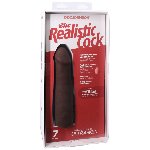 Фалоімітатор Doc Johnson The Realistic Cock ULTRASKYN - 7 Inch Chocolate - мініатюра 8