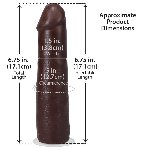 Фалоімітатор Doc Johnson The Realistic Cock ULTRASKYN - 7 Inch Chocolate - мініатюра 5