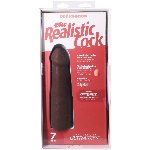 Фалоімітатор Doc Johnson The Realistic Cock ULTRASKYN - 7 Inch Chocolate - мініатюра 10