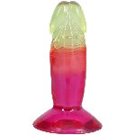 Фалоімітатор Doc Johnson Crystal Jellies - 4.5 Inch Classic Dong - Rainbow - мініатюра 4