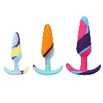 Набір анальних пробок Doc Johnson Mood Naughty 1 Kaleidoscope Trainer Set - мініатюра 1