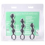 Набір анальних іграшок Doc Johnson Mood Naughty Contour Beads Trainer Set - мініатюра 6