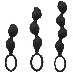 Набір анальних іграшок Doc Johnson Mood Naughty Contour Beads Trainer Set - мініатюра 1