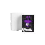 Ерекційне віброкільце S Pleasures Premium Rabbit Ring фіолетове, зі знімною віброкулею та вушками - мініатюра 3