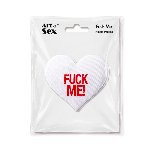 Пестис-сердечка Art of Sex - Fuck me, білий - мініатюра 3