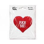 Пестис-сердечка Art of Sex - Fuck me, червоний - мініатюра 3