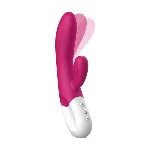 Вібратор-кролик Liebe Bend It Plus Rechargeable Cerise, гнучкий, 2 мотори, 10 режимів - мініатюра 1