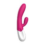 Вібратор-кролик Liebe Bend It Plus Rechargeable Cerise, гнучкий, 2 мотори, 10 режимів - мініатюра 2