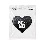 Пестис-сердечка Art of Sex - Fuck me, чорний - мініатюра 3