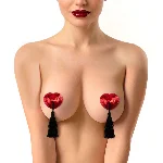 Пестис-сердечки з кісточками Art of Sex - Sparkling Hearts, червоний - мініатюра 1