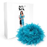 Боа з пір’я Art of Sex, довжина 2 метри, колір блакитний - мініатюра 2