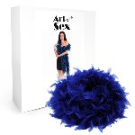 Боа з пір’я Art of Sex, довжина 2 метри, колір синій - мініатюра 2