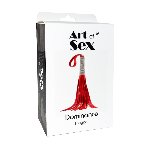 Флогер Art of Sex - Dominance, екошкіра, колір червоний - мініатюра 3