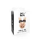 Наручники Art of Sex - Giaconda, екошкіра, колір білий - мініатюра 3
