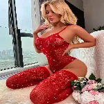 Бодістокінг JSY WW7238-Red One Size - мініатюра 1