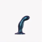 Дилдо з вібрацією Strap-On-Me FINGERING & VIBRATING DILDO - M - BLUE, з манливим рухом - мініатюра 1