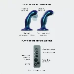 Дилдо з вібрацією Strap-On-Me FINGERING & VIBRATING DILDO - M - BLUE, з манливим рухом - мініатюра 2