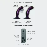 Дилдо з вібрацією Strap-On-Me FINGERING & VIBRATING DILDO - M - PURPLE, з манливим рухом - мініатюра 2