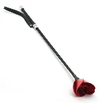 Стек Liebe Seele Flower Rhythm - Black and Red Leather Flowers Riding Crop - мініатюра 1