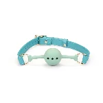 Кляп Liebe Seele Blue Lamb Leather Ball Gag with Velvet Lining - мініатюра 2