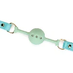 Кляп Liebe Seele Blue Lamb Leather Ball Gag with Velvet Lining - мініатюра 3