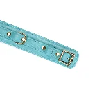 Нашийник з повідцем Liebe Seele Blue Lamb Leather Collar with Velvet Lining - мініатюра 7